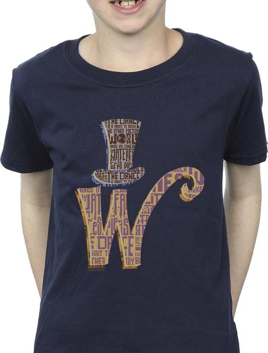 Actual product image Willy Wonka & the Chocolate Factory Boys W Logo Hat T-Shirt (152, 158)