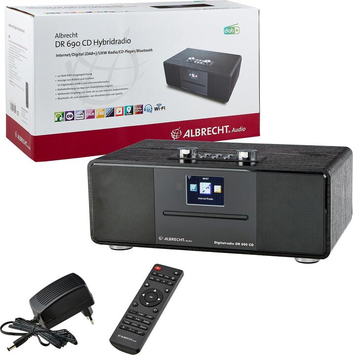 Actual product image Albrecht DR 690 CD (Web radio, DAB+, Bluetooth, Wi-Fi)