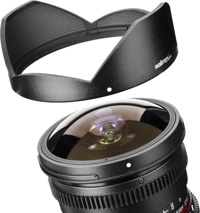 Image du produit Walimex pro Objectif Pro 8mm, f/3.5 II VDSLR Fisheye, Nikon (Nikon F, Micro Four Thirds, APS-C / DX)