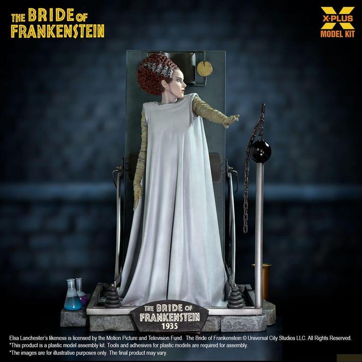 Produktbild X-Plus Frankensteins Braut Plastic Model Kit 1/8 Bride of Frankenstein 21 cm