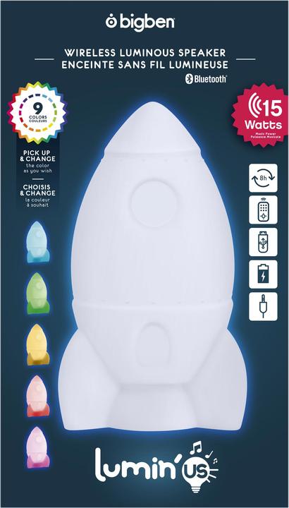 Actual product image Bigben Lumin'Us Rocket (8 h, Rechargeable battery operated)