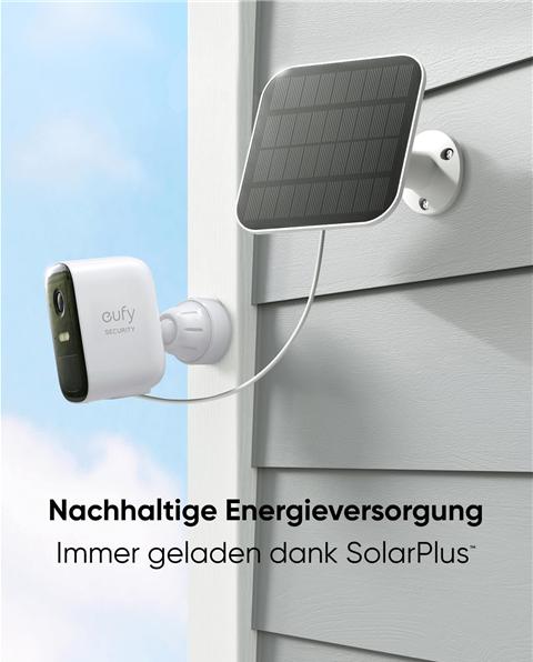 Produktbild eufy 1080p Auflösung, integriertes Solarpanel, inkl. HomeBase S380 Solar 2C Cam