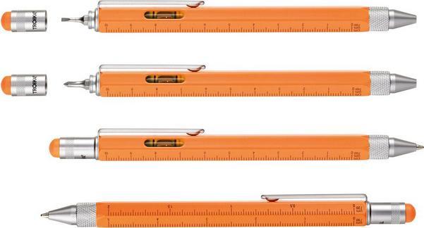 Produktbild Troika CONSTRUCTION Multitasking Kugelschreiber, metal orange (Neonorange, 4 x)