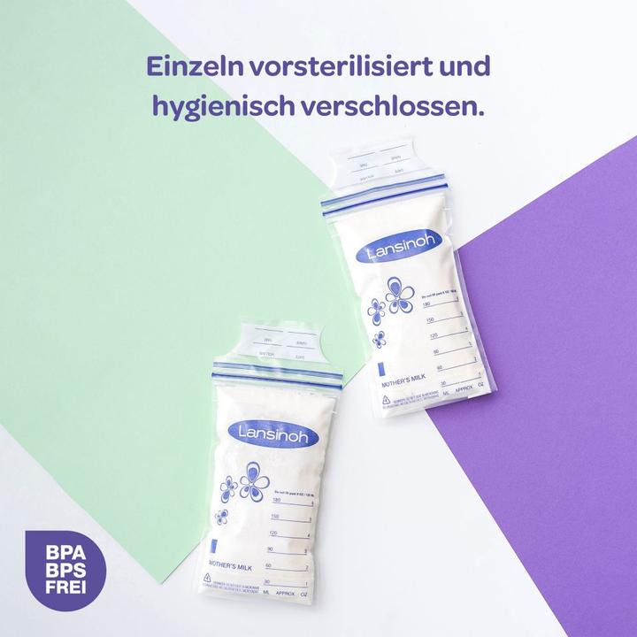 Actual product image Lansinoh Breast milk bag