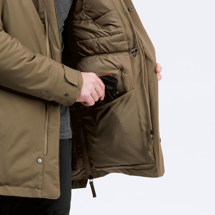 Produktbild Quechua Parka Winterjacke Herren warm bis -10 °C wasserdicht Winterwandern - SH500 blau (L)