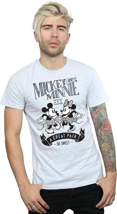 Actual product image Disney Mens Mickey And Minnie Mouse Great Pair T-Shirt (L)