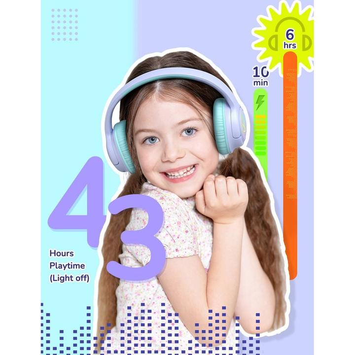 Immagine prodotto Iclever Headphone Kids BT & Cable LED