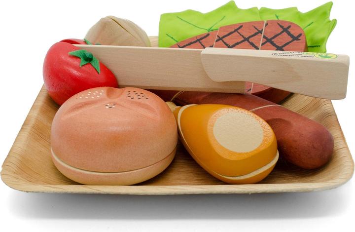 Actual product image Activity Board Wooden grill plate for cutting, wooden kitchen accessory set for children