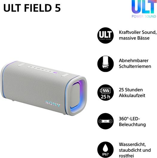 Immagine prodotto Sony ULT Field 5 (25 h, Batteria ricaricabile)