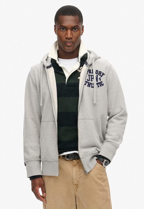 Immagine prodotto Superdry Giacca felpata Casual Vestibilità comoda Felpa con cappuccio atletica vintage con zip (M)