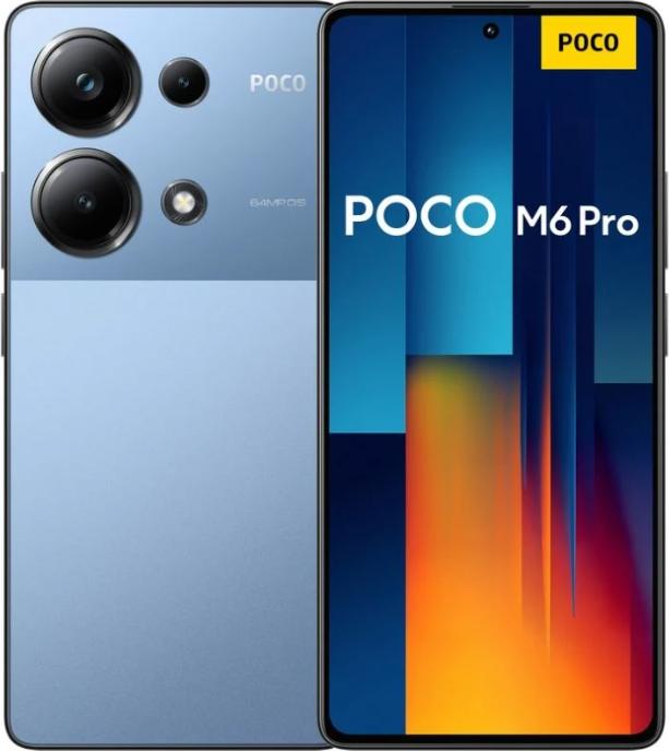 Immagine prodotto Xiaomi Poco M6 Pro (512 GB, Blu, 6.67", Doppia SIM Ibrida, 64 Mpx, 4G)