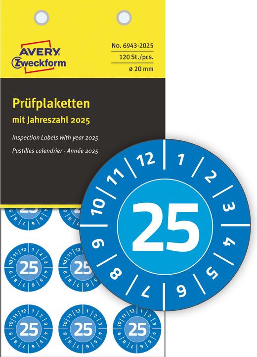 Actual product image Avery Test badges