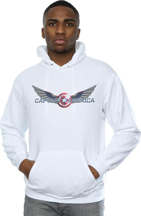 Image du produit - Sweat à capuche FALCON AND THE WINTER SOLDIER CAPTAIN AMERICA LOGO - Homme (L)