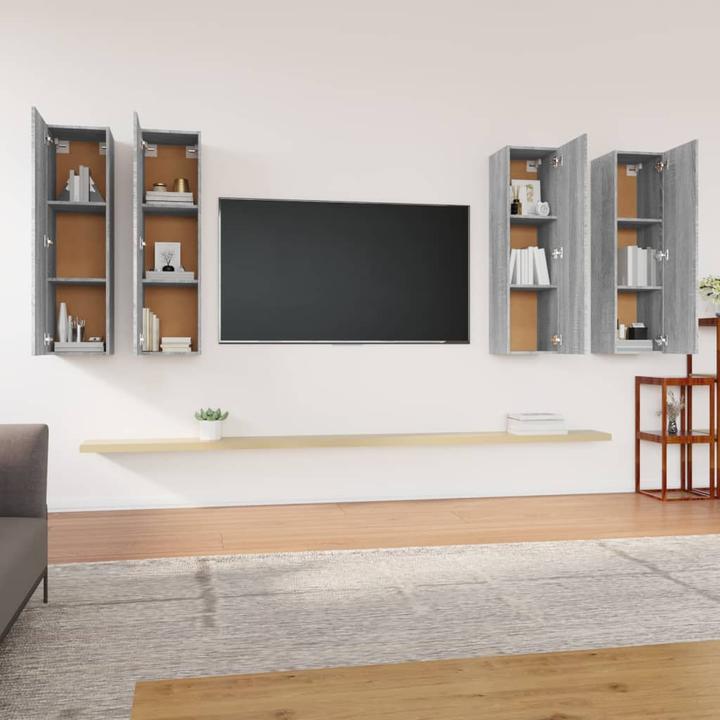 Produktbild VidaXL TV-Schränke 4 Stk. Grau Sonoma 30,5x30x110 cm (30.5 x 30 x 110 cm)