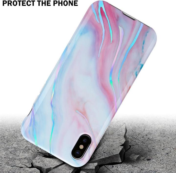 Produktbild Cadorabo IMD TPU Bunter Marmor Cover (Apple iPhone XS Max)