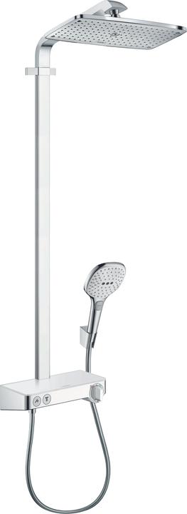 hansgrohe Showerpipe RAINDANCE SELECT E 360 1jet DN 15 m ShowerTablet Sel 300 weiss/chrom
