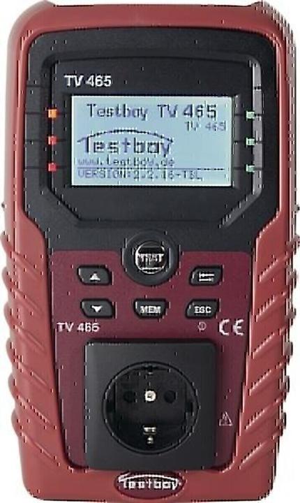Actual product image Testboy Appliance tester TV 465 pro with protective conductor / insulation resistance L235xW140xH80mm