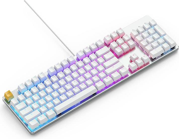 Immagine prodotto Glorious PC Gaming Race PC Gaming Race GMMK Full Size White Ice Edition - Gateron-Brown, USA-Layout (US, Cablato)
