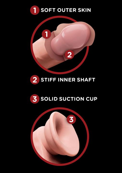 Produktbild Pipedream Naturdildo mit schwingenden Hoden