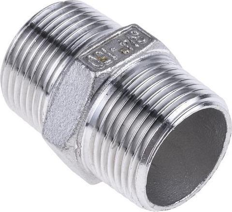 Produktbild Rs Pro Edelstahl-Rohrverschraubung Sechskantnippel, R 3/4Zoll x R 3/4Zoll 43.434mm (Rohrverschraubung)