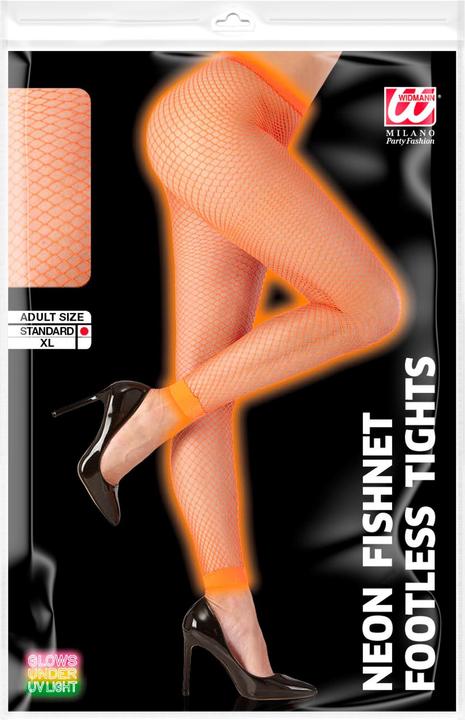 Actual product image Widmann 80s - mesh leggings neon orange