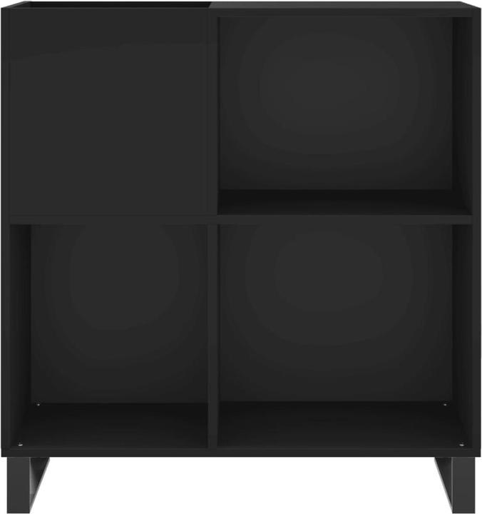 Image du produit VidaXL Plattenschrank Schwarz 84,5x38x89 cm Holzwerkstoff, Farbe (84.5 x 38 x 89 cm)