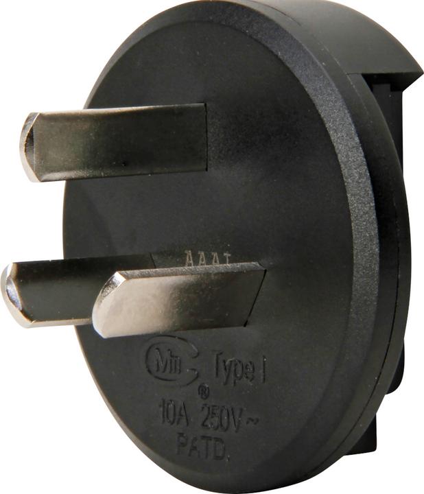 Produktbild Kopp Reisestecker Australien/China, schwarz