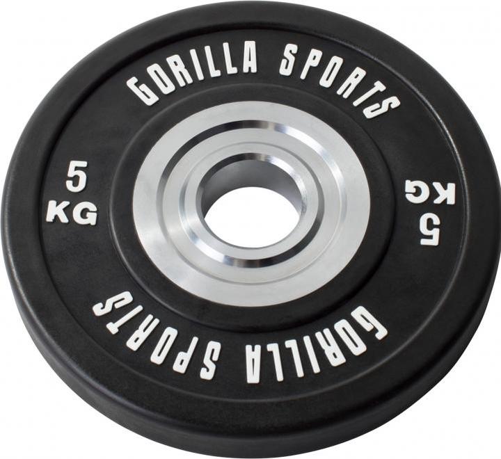 Image du produit Gorilla Sports Ensemble d'haltères longs Bumper Plates (1 x 140 kg)