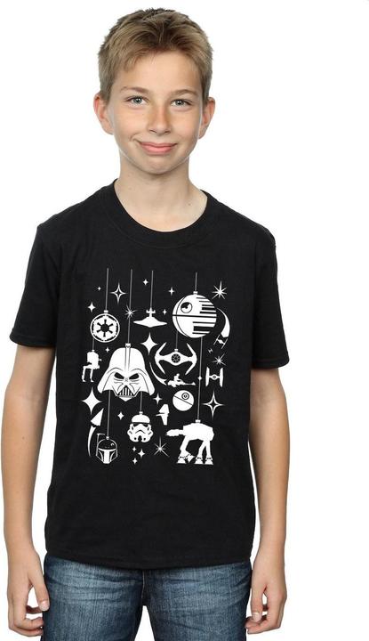Actual product image Star Wars Boys Christmas Decorations T-Shirt (140, 146)