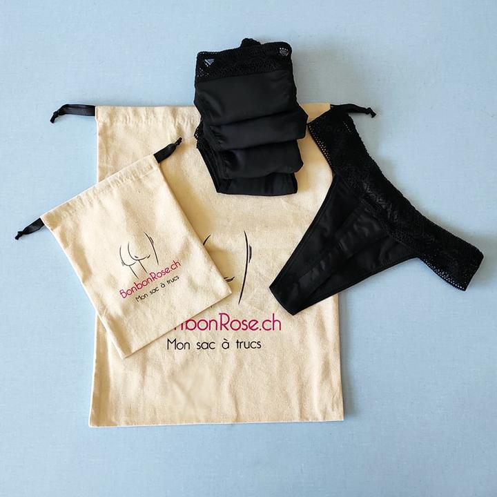 Actual product image Bonbon Rose 5-pack of menstrual panties (4XL)