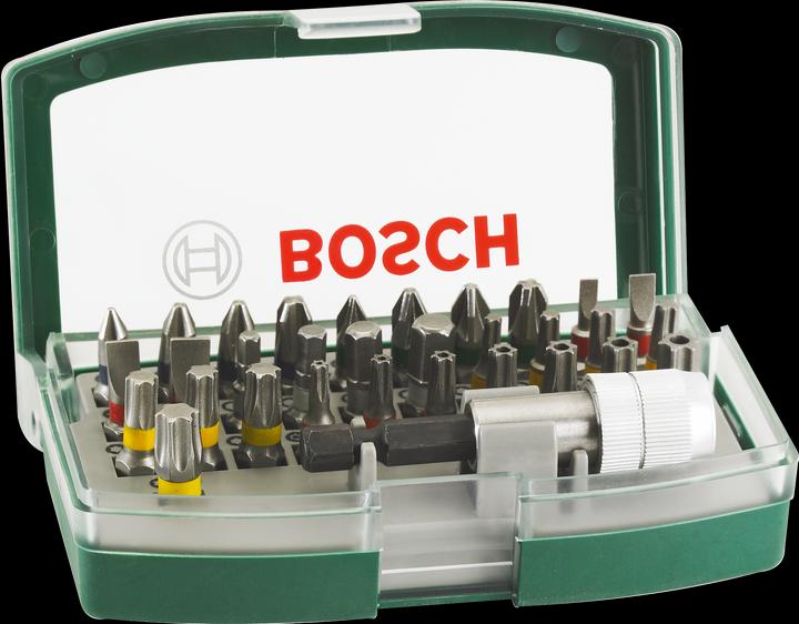 Bosch Zubehör Schrauberbit-Set mit Farbcodierung, 32-teilig (Innensechsrund TX M10, Innensechsrund TX M15, Innensechsrund TX M20, Innensechsrund TX M30, Kreuz Phillips PH M1, Kreuz Phillips PH M2, Innensechsrund TX M25, Innensechsrund TX M27, Innensechsrund TX M40, Kreuz Pozidriv PZ M1, Kreuz Pozidriv PZ M2, Kreuz Phillips PH M3, Kreuz Pozidriv PZ M3)
