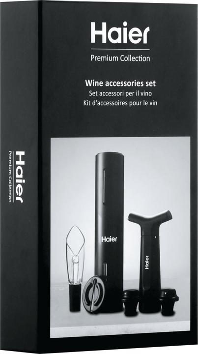 Immagine prodotto Haier Elektrisches Weinset mit USB Stick (Aeratore per vino, Pompa per il vino)