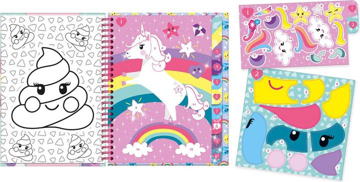 Actual product image Totum 072008 Unicorn Sticker By Number Book