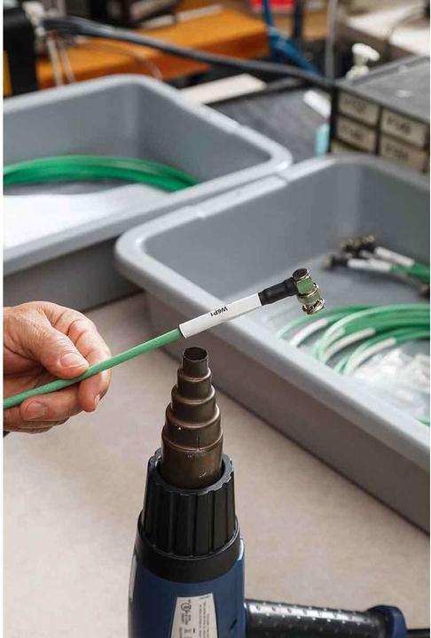 Image du produit Brady PS-125-150-WT, B-342, Permasleeve, polyoléfine thermorétractable, 38.1 x 6mm, pour câble diam.