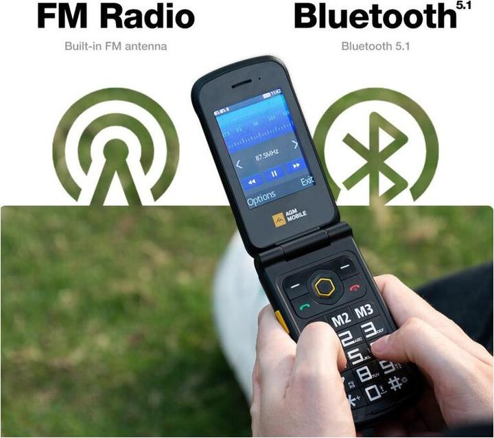 Produktbild AGM M8 128MB 4G BLACK (2.80", 0.08 Mpx, 4G)