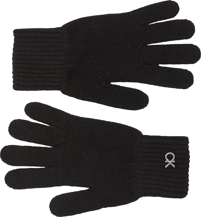 Actual product image Calvin Klein Re-Lock Knit Gloves Wol - Zwart - Unisex - One Size (One size)