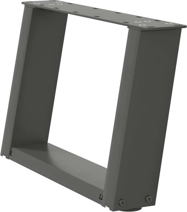 Immagine prodotto VidaXL Gambe per tavolino a U 2 pezzi Gamba del tavolo in acciaio antracite 50x(30-31) cm
