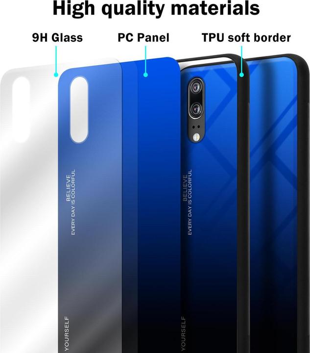 Productafbeelding Cadorabo TPU 2 kleuren glasdekking (Cubot P20)