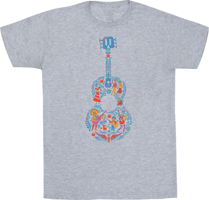 Actual product image Disney Mens Coco Guitar Pattern T-Shirt (L)