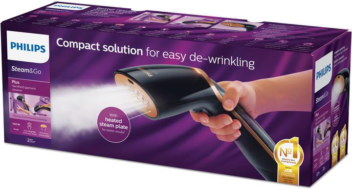Immagine prodotto Philips Steam&Go Plus GC365/80 - Kledingstomer - Zwart (1300 W, 24 g/min)