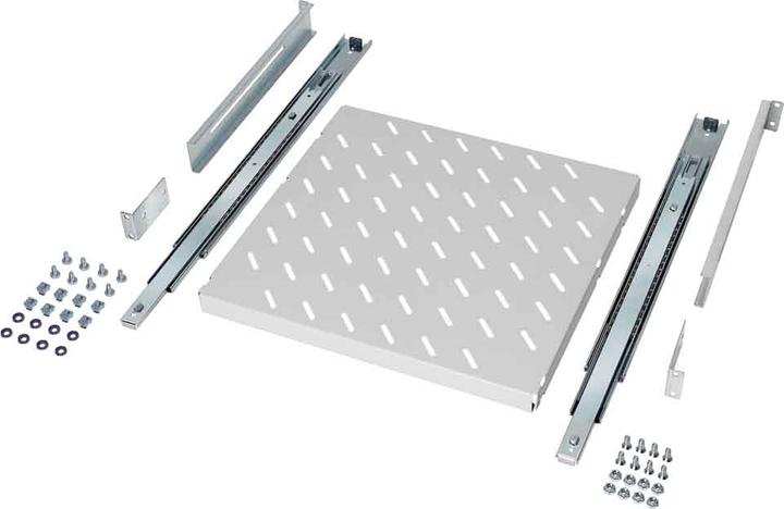 Schäfer Shop SCHAFER - Tiroir pour rack (ventilé) - gris clair, RAL 7035