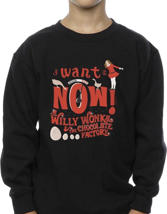 Produktbild Willy Wonka & the Chocolate Factory Verruca Salt I Want It Now Sweatshirt Jungen (152, 158)