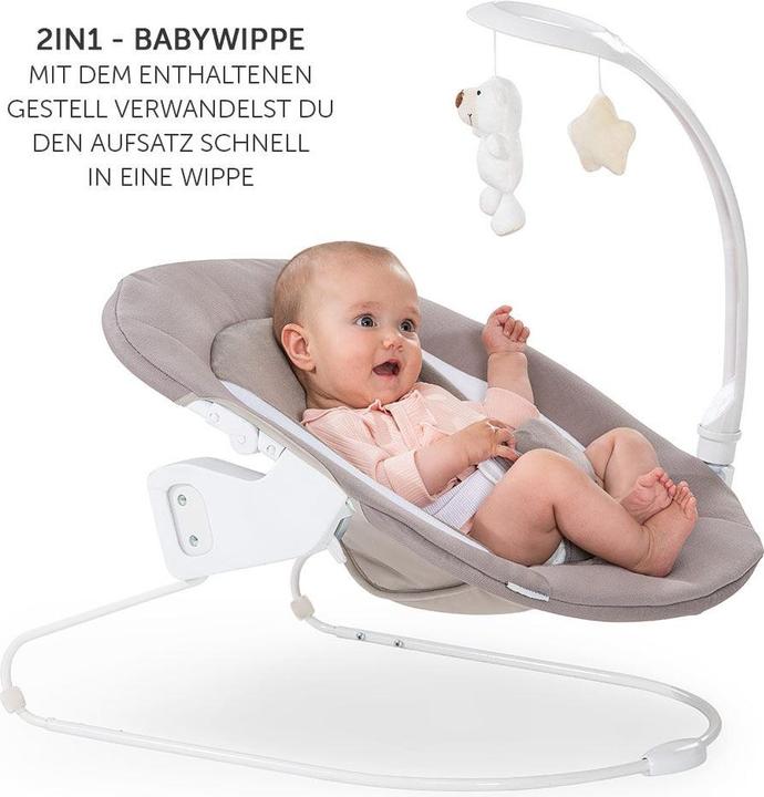 Produktbild Hauck Hochstühle Alpha Plus Natur Newborn Set Deluxe - 4-tlg. Hochstuhl (Hochstuhl)
