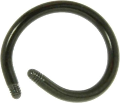 Image du produit Bijouteria 1.2mm Titane élément de piercing (Revêtement PVD (noir), Titane)
