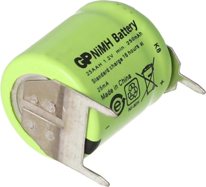 Actual product image AccuCell Battery for Sanyo N-110AA rechargeable battery NiMH 1/3 AA Mignon with 3-print + / -- (1 pcs., Device specific, 150 mAh, Rechargeable battery)