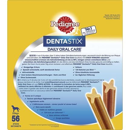 Nährwerte und Zutaten Pedigree Dentastix (Adult, 56 Stk., 2160 g)