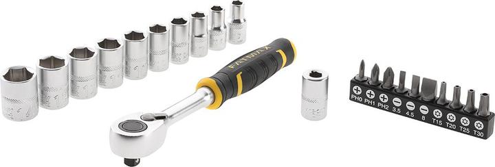 Productafbeelding Stanley Doppenset, 22-delig, 1/4 inch, type Ratel en doppenset van SAM, 1/4Z