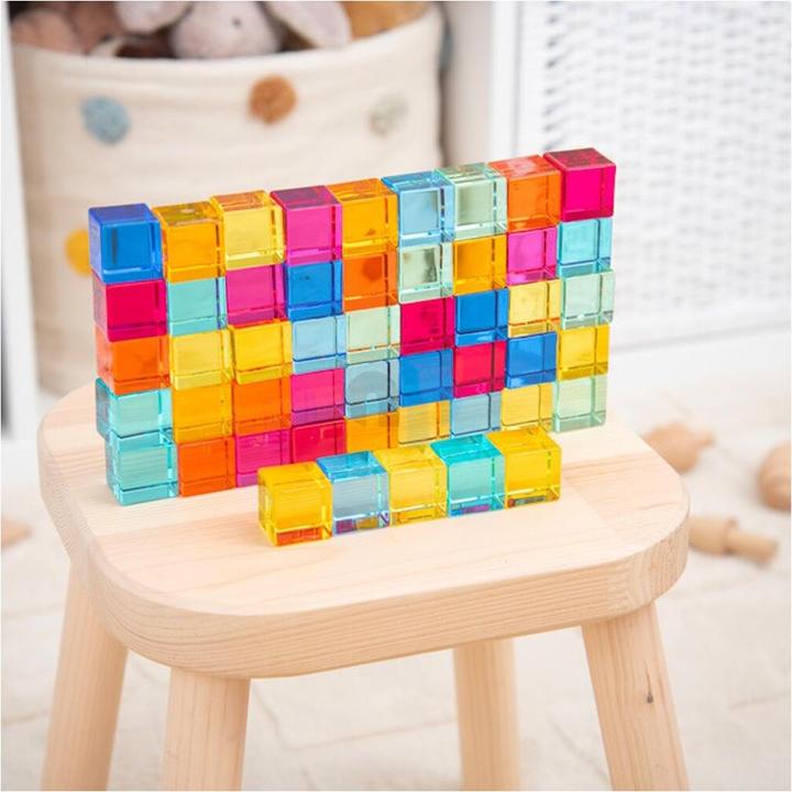 Immagine prodotto TickiT 50 cubi acrilici colorati e trasparenti
