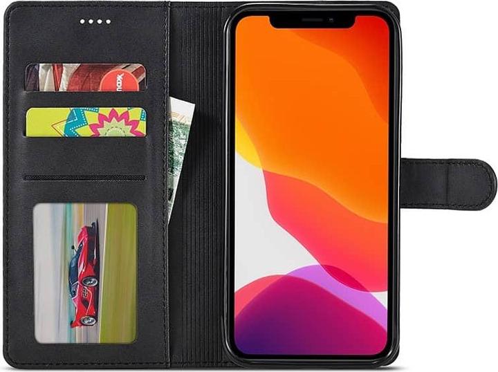 Produktbild LC.Imeeke iPhone Xr - Wallet Etui mit 3 Kartenfächern & Magnetverschluss, schwarz (Apple iPhone XR)
