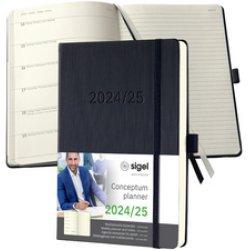 Immagine prodotto Sigel Agenda-taccuino settimanale Conceptum 2024/2025(DE/EN/FR/NL) black (A5, Tedesco, Inglese, Francese, Olandese)
